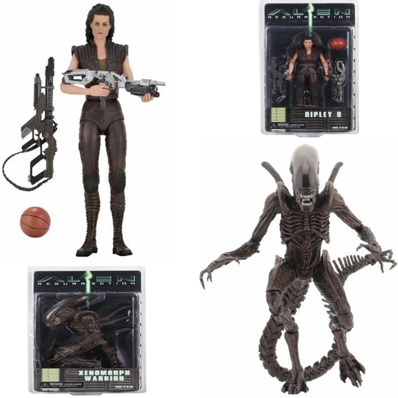 Оригинальная серия NECA Alien 14 Ripley 8 resuration Xenomorph Warrior фигурка Коллекционная модель игрушки