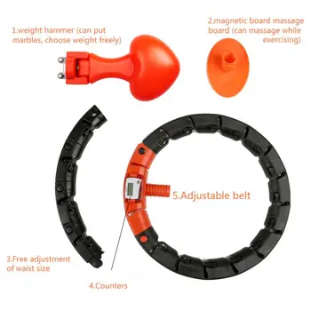 

The Fifths Generation Smart Fixed Removable Fitness Ring Weight Loss Fitness Artifact Thin Waist Abdomen Adult Fitness Devices