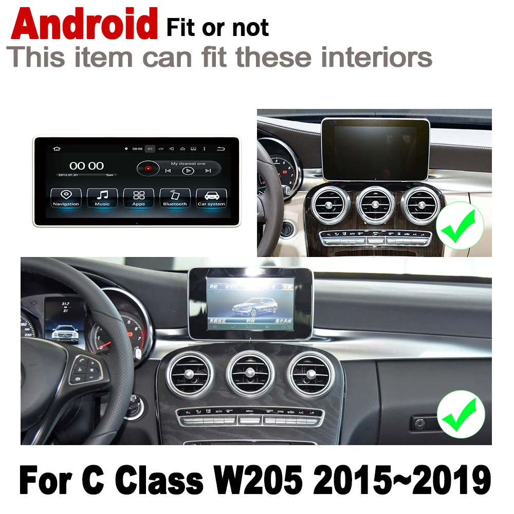 HD экран стерео Android автомобильный GPS Navi карта для Mercedes Benz C Class W205 2015 ~ 2019 NTG