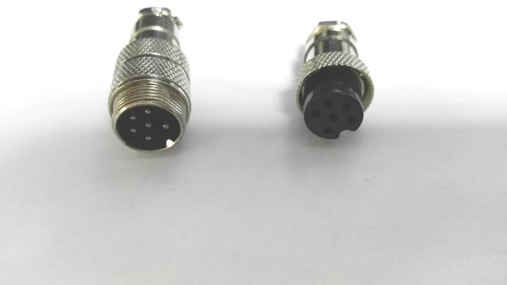 

2 sets (Male+Female) 6pin Aviation Plug GX12 12mm Panel Power Chassis adapter New