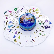 Jogo de tabuleiro de mesa para dobbles crianças jogos de cartões de ponto crianças educação brinquedos