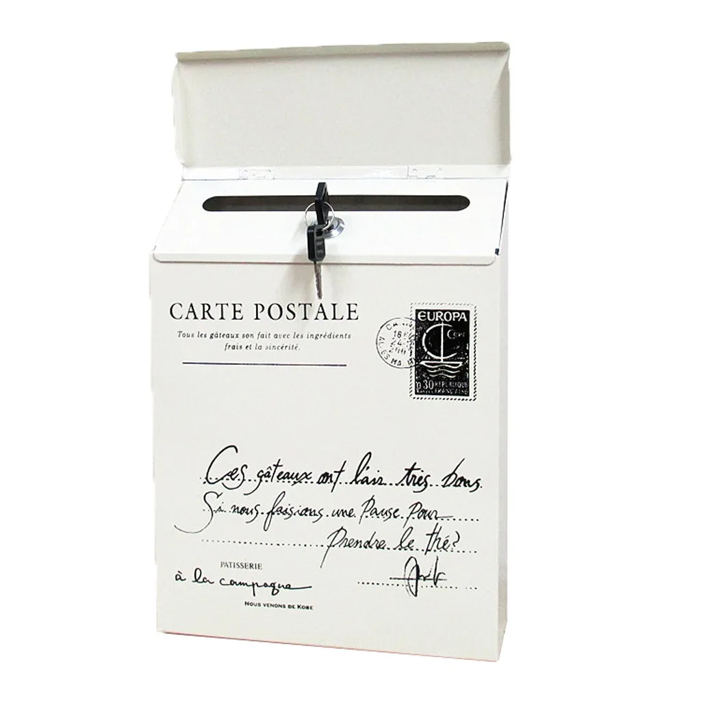 Vintage Retro Wall Mount Mailbox Mail Postal Letter Newspaper Box Waterproof-1
