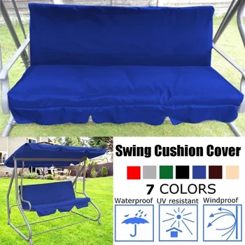 

59"x59"x4" Swing Seat Cushion Cover Waterproof Fabric Outdoor Patio Courtyard Garden Swing Cushion Pad Cover Hammock Seat Cover