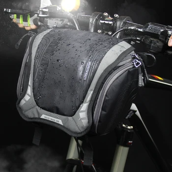 

Zipper Pouch Handlebar Front Storage Rack Phone Camera Key Holder Bicycle Bag