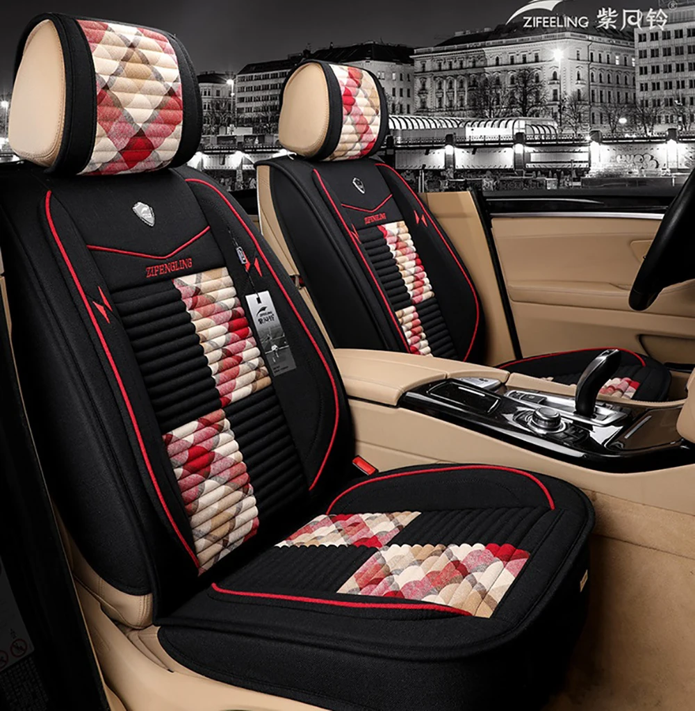

Autocovers Car Seat Covers For Sudan SUV Durable Leather Adjuatable Five Seats Cushion Mats For RENAULT Megane CLIO Captur KADJA