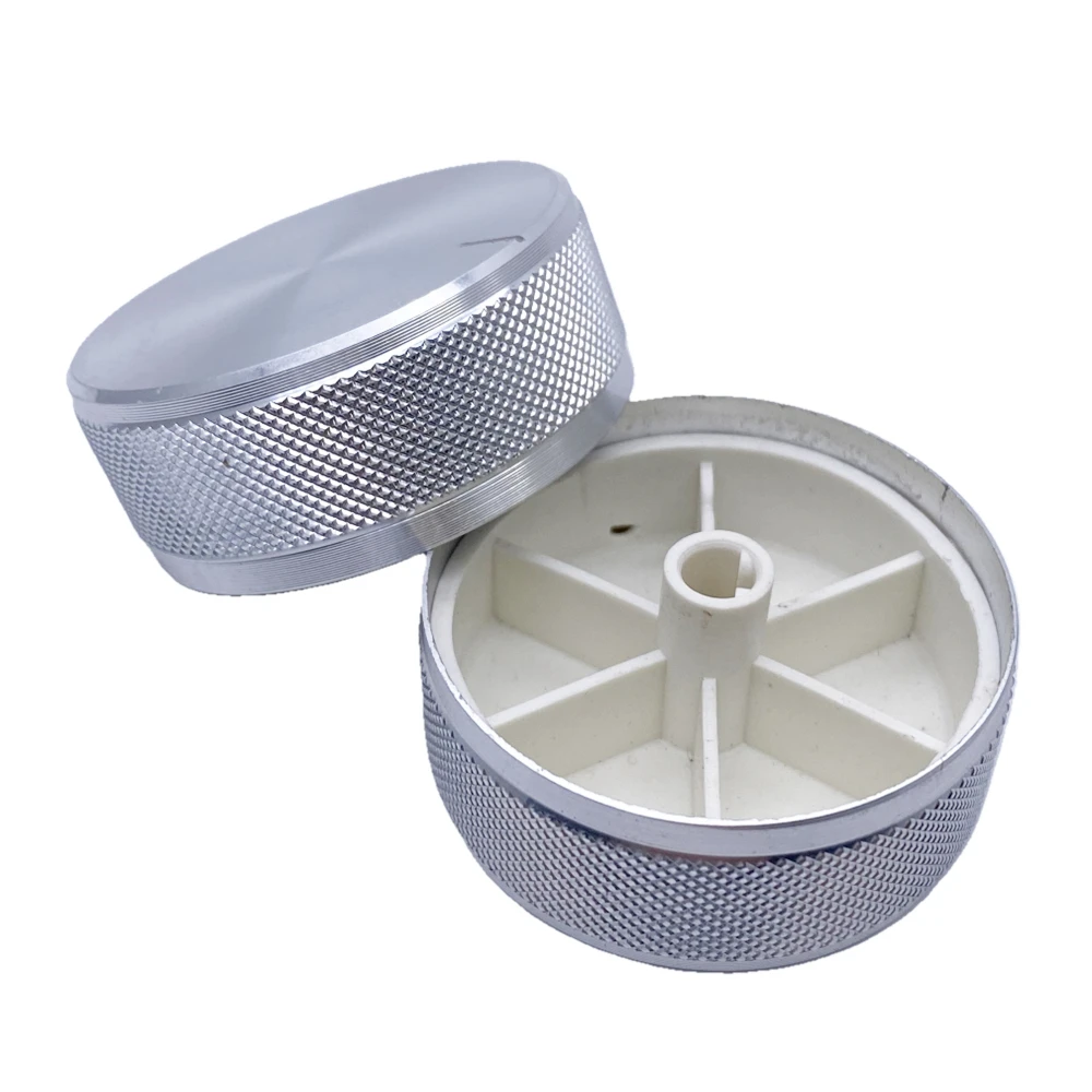 Aluminum Alloy Potentiometer Encoder Volume Control Audio Knob Cap 48*19mm for 6mm Shaft Hole Knob (Knurled Shaft Dia/D-axis) potentiometer knob cap aluminum knob rotary encoder knob
