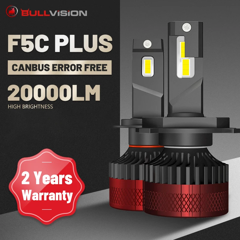 H1 LED Headlight F5 F3 20000LM H7 9012 HIR2 H11 H8 9005 9006 HB3 HB4 Canbus Error Free 6000K CSP Chips STG Low Beam For Lens | Автомобили