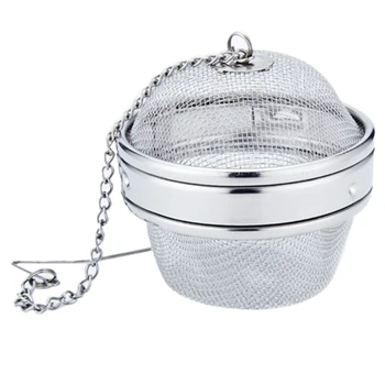 

Stainless Steel Tea Strainer Filter Mesh Tea Ball Seasoning Herb Spices Ball Strainer Kitchen Accessories