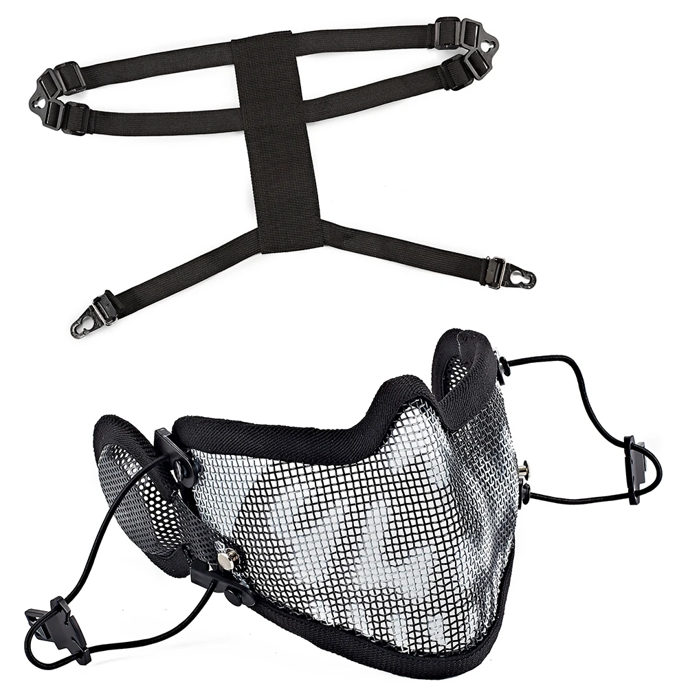 Outdoor Sports Protector For Running Cycling Sunscreen Helmet Riding Half Face Mask Breathable New Soft Mesh Mouth Accessories