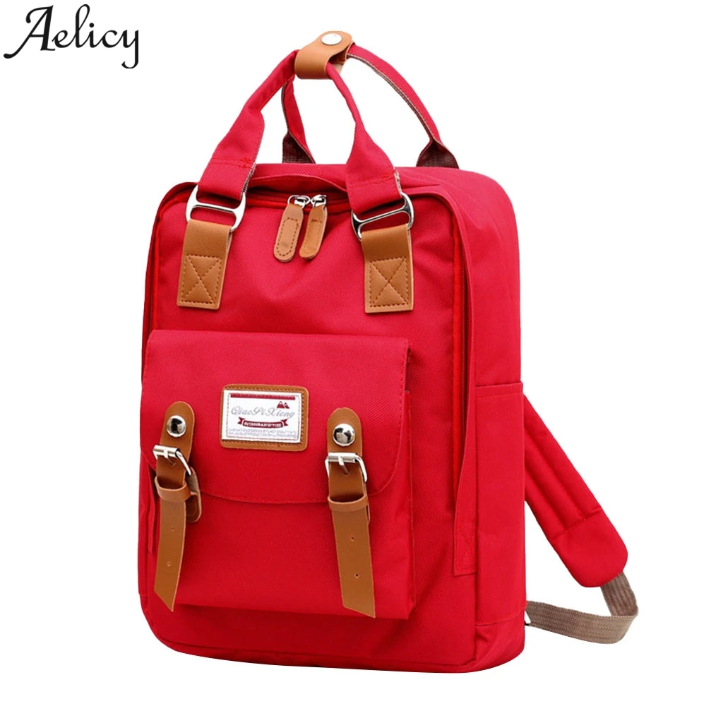 

Aelicy New Fashion Casual PU Women Anti-theft Backpack 2019 Hight Quality Vintage Backpacks Female Multi-function Wild Backpacks