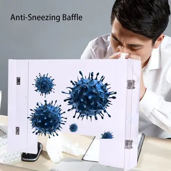 

Acrylic Sneeze Guard Shield Protection Safety Counter Top Office Reception Droplet Defense