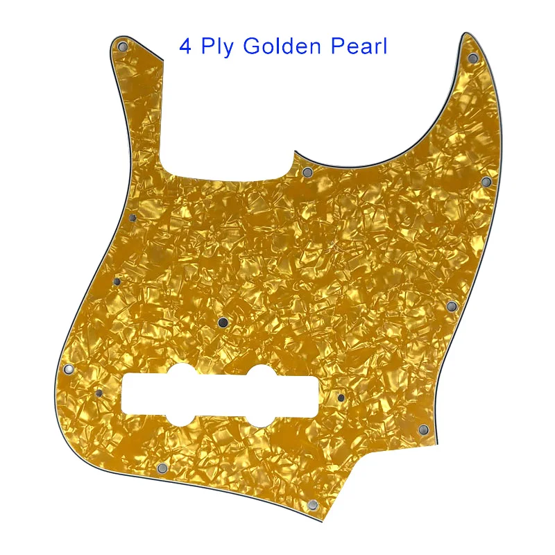 4 Ply golden Pearl Pleroo гитарные части заказное качество накладки для США Винтаж 1974 джаз бас Стиль гитары накладки царапины пластины - Цвет: 4 Ply golden Pearl