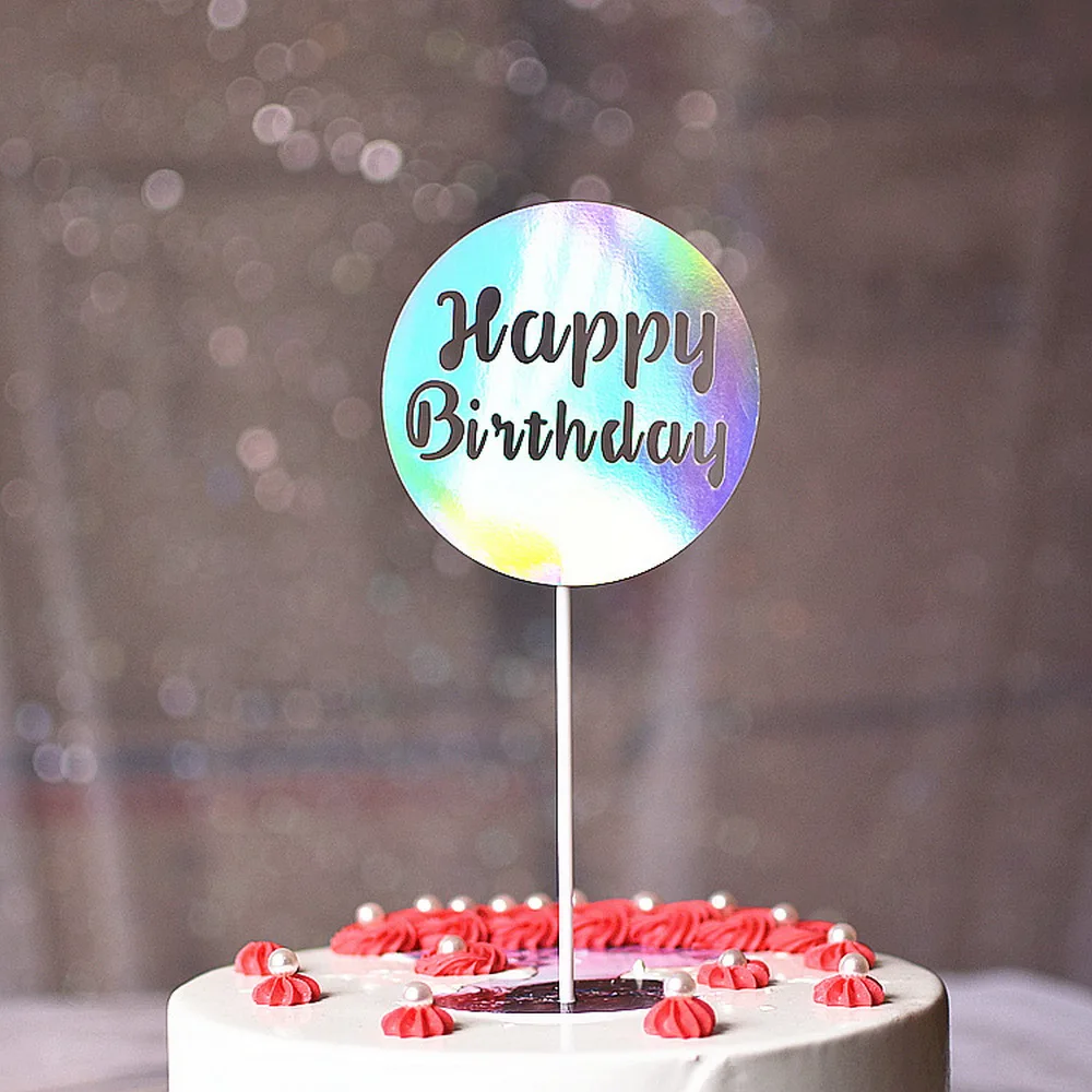 Tanie Okrągły Hollow Topper na tort urodzinowy narzędzie do dekoracji ciast sklep