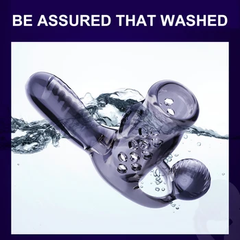 Male Penis Vibrating Ring Sleeve Bullet Vibrator for Penis G spot Clit Stimulator Delay Ejaculation Cock Ring Extender Sex Toys 4