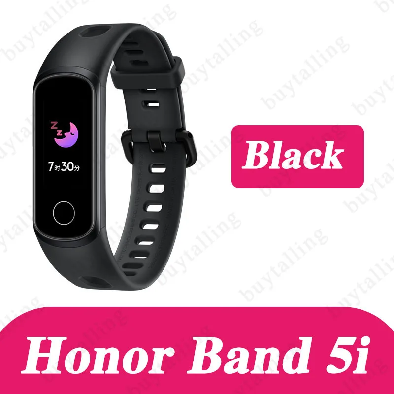 Huawei Honor band 5i, умный Браслет, измеритель уровня кислорода в крови, умные часы, трекер сердечного ритма, трекер сна, музыкальный контроль, напоминание о звонках - Цвет: band 5i black