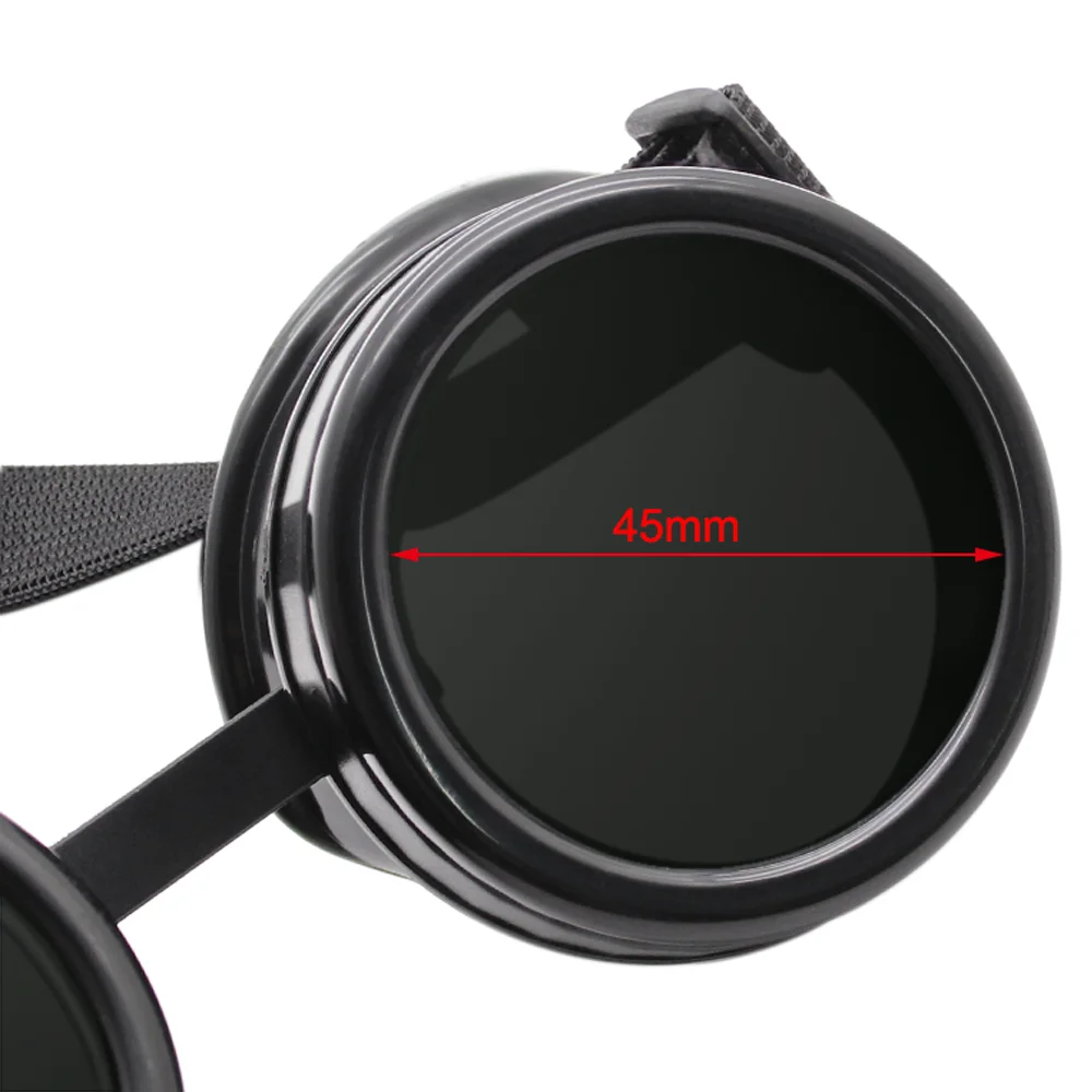 Heavy Metal Vintage Welder Goggles Retro Labor Glasses Steampunk Gothic Style Welding Punk Man Woman Protective Eyes Cosplay