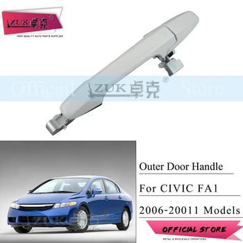 

ZUK For HONDA Chroming Door Outer Handel Door Knob For CIVIC FA1 FD1 FD2 2007 2008 2009 2010 2011 Base Color Car-Styling