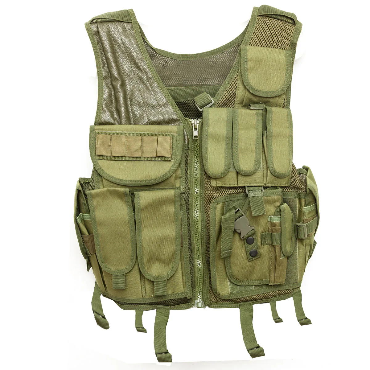 Military Tactical Vest Outdoor Airsoft Army Molle Traing Vest Assault Shooting Hunting Plate Carrier with Holster Bullet Bag