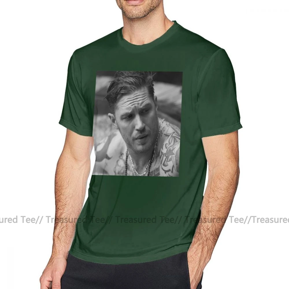 Футболка Tom Hardy, футболка Tom, хлопковая Футболка Hardy Man, Классическая футболка Awesome, большой размер, футболка с коротким рукавом с принтом - Цвет: Dark Green