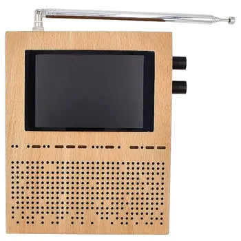 

3.5 Inch LCD Screen Digital Signal Receiver SDR Radio Malachite Malahit DSP SDR Receiver Wood Shell Heavy Bass Speakers DIY Tool