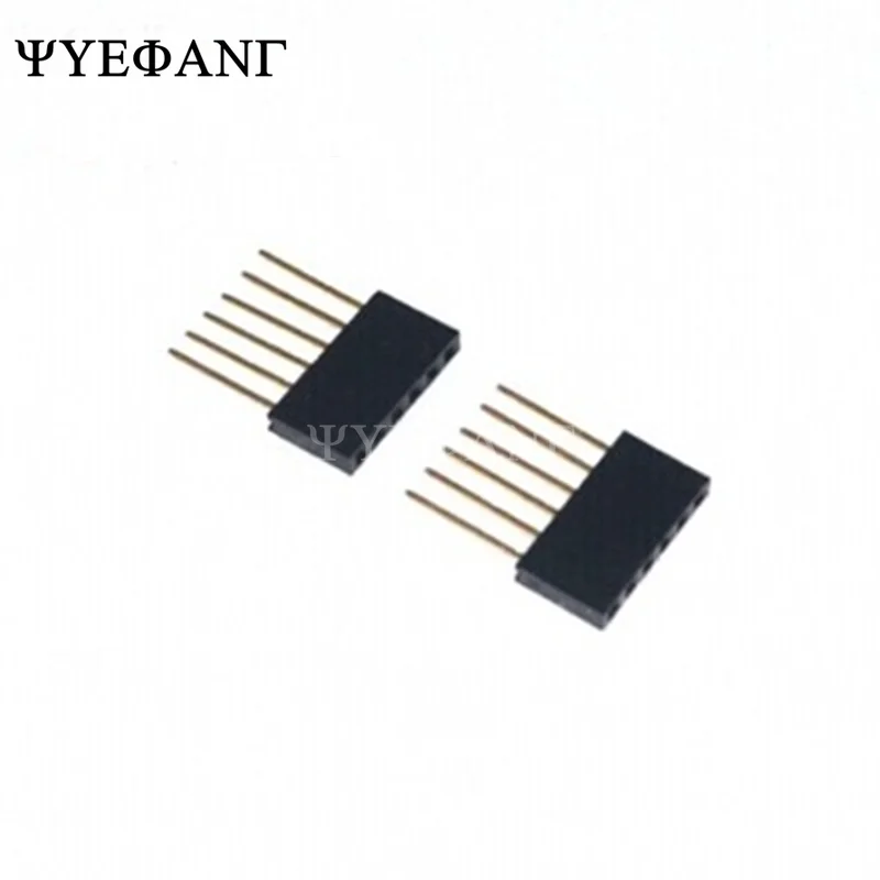 10 шт./лот 2 54 мм 6Pin 8Pin 10Pin однорядные длинные шпильки 11 отрывная плата штырьковый