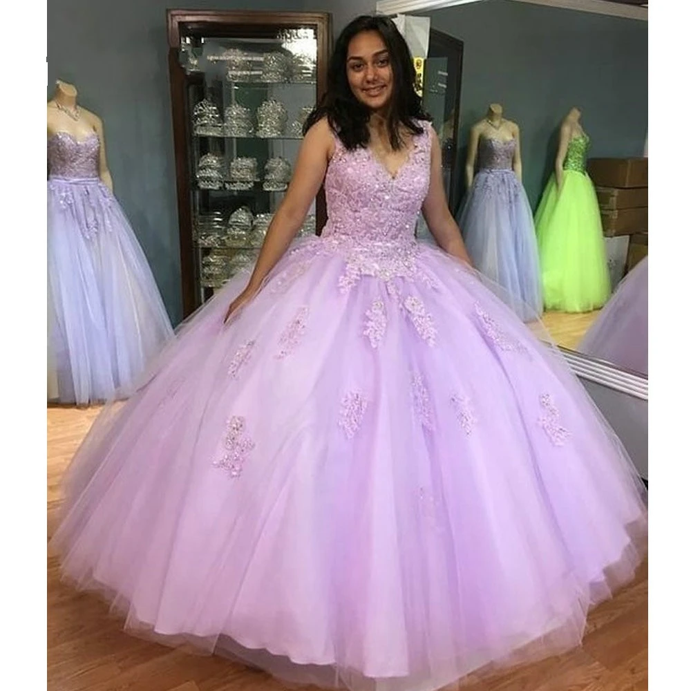 lilac purple quinceanera dresses