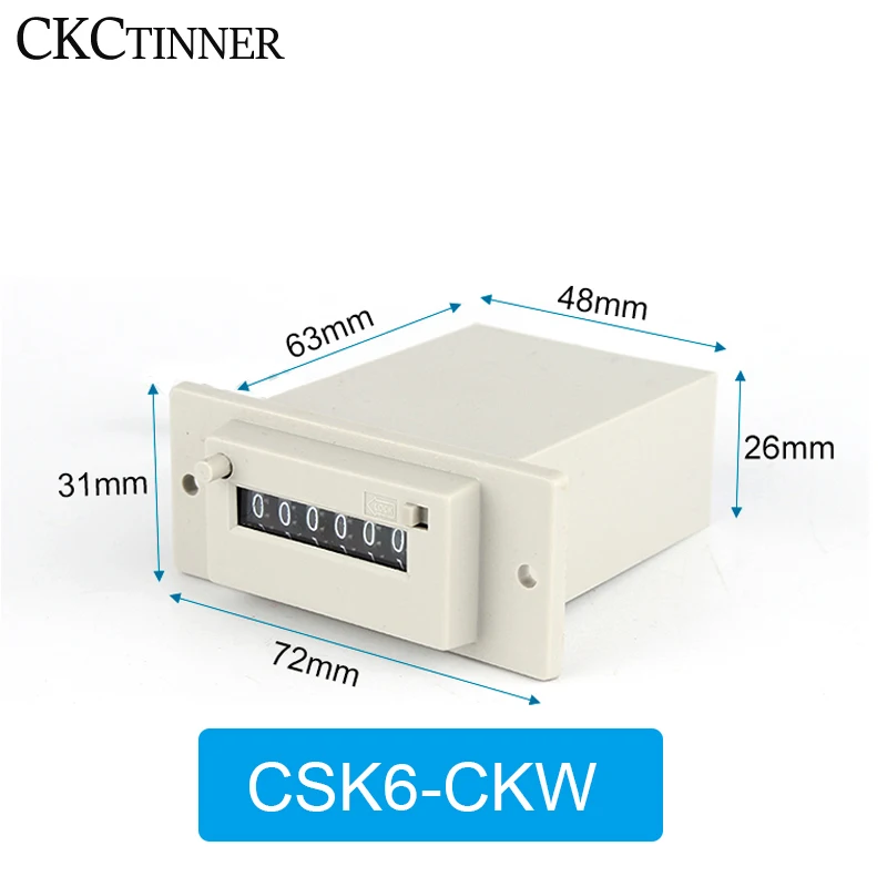 CSK 4/5/6 0 do 9999 cyfrowy licznik elektromagnetyczny z ręcznym blokowanym elektromagnetycznym licznikiem impulsów wiele napięć