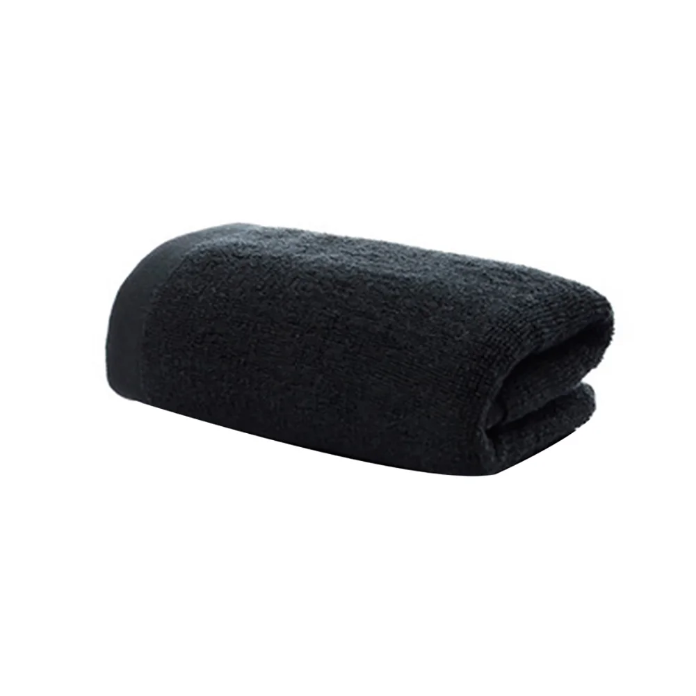 100g Towel Черное банное полотенце из чистого хлопка, мягкое полотенце для ванной комнаты, отеля, машинная стирка DNJ998 - Цвет: 100g Towel