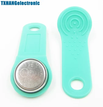 

100PCS DS1990A-F5 TM Card iButton Tag with wall-mounted holder Green diy electronics