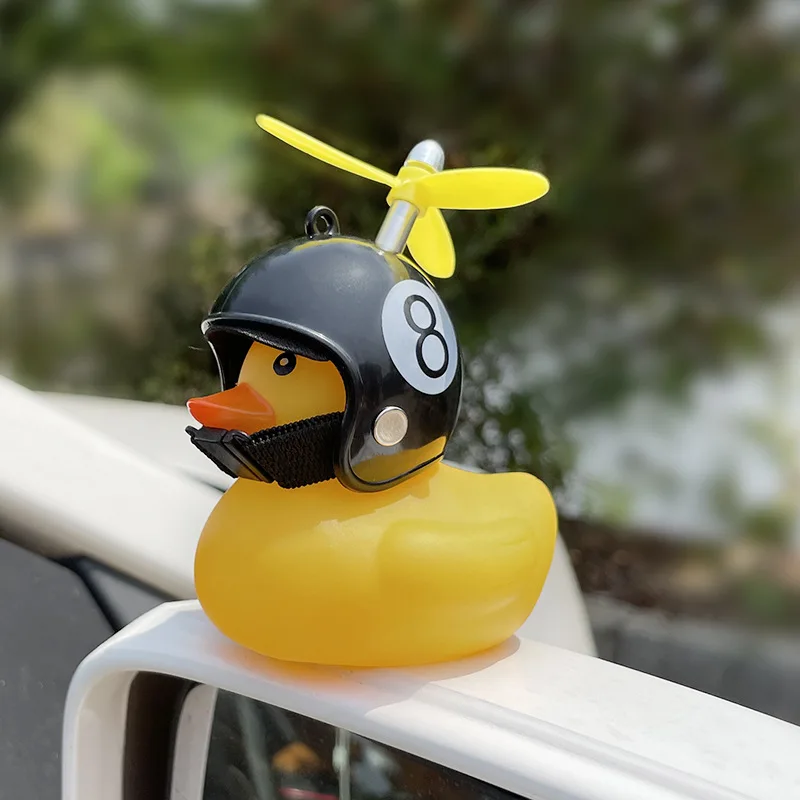 Резиновая утка игрушка украшения для мотоцикла велосипеда автомобиля желтая
