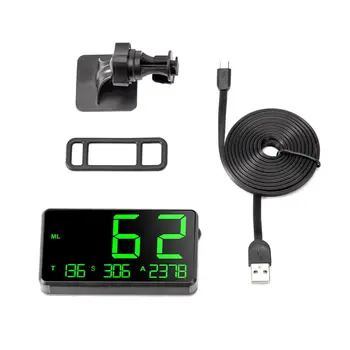 

Large Screen 4.5" GPS Speedometer Speed Odometer Mileage HUD Display Digital Speed Alarm KM/h MPH For Bike Motorcycle