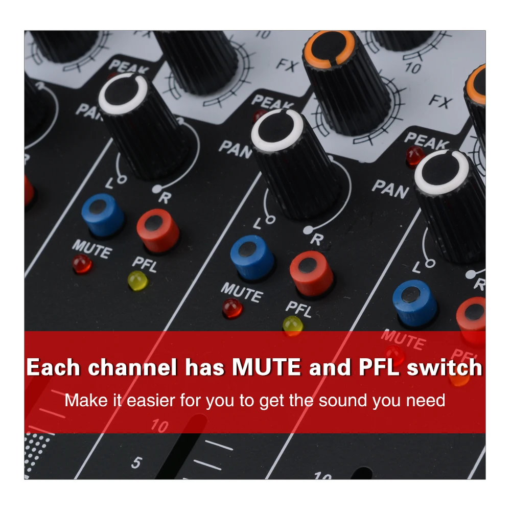 US $202.09 EYK ET80P 8Channels Mixing Console With 2 X 150 Watts 4 Ohms Power Amplifier 7 BAND EQ 99DSP Sound Audio Mixing For DJ Stage