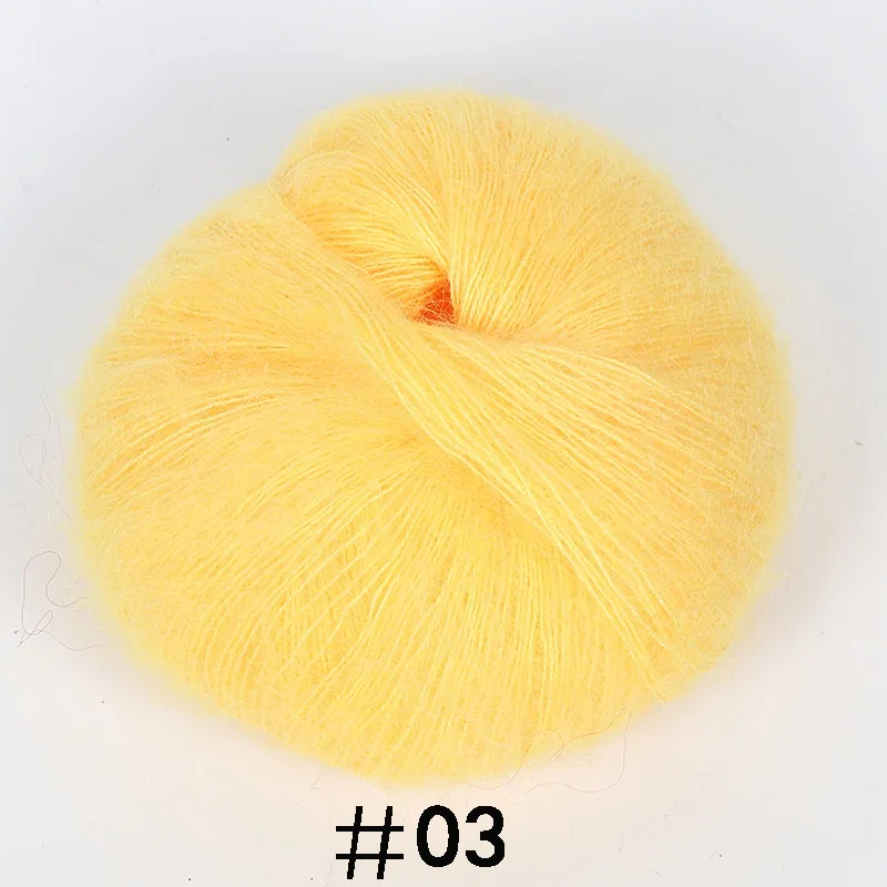 25 г/мяч из мягкого мохера кашемир шерстяная пряжа для вязания DIY шаль шарф нитки для вязания поставки ручного вязания