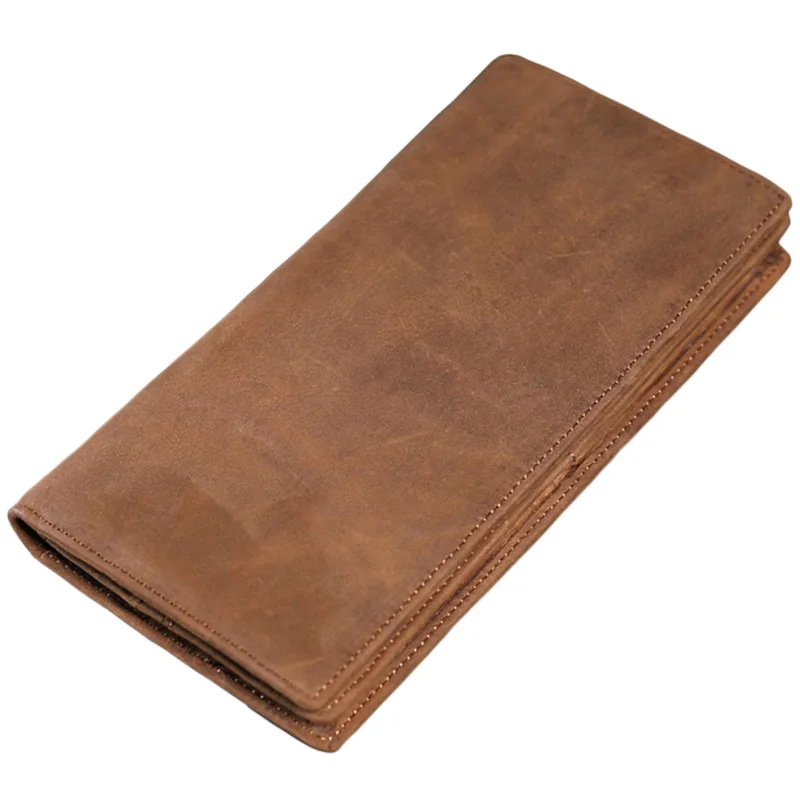 ABDB-MISFITS кожаный мужской кошелек Ретро Длинный кошелек с карманом на молнии мягкий кожаный мужской кошелек держатель для карт