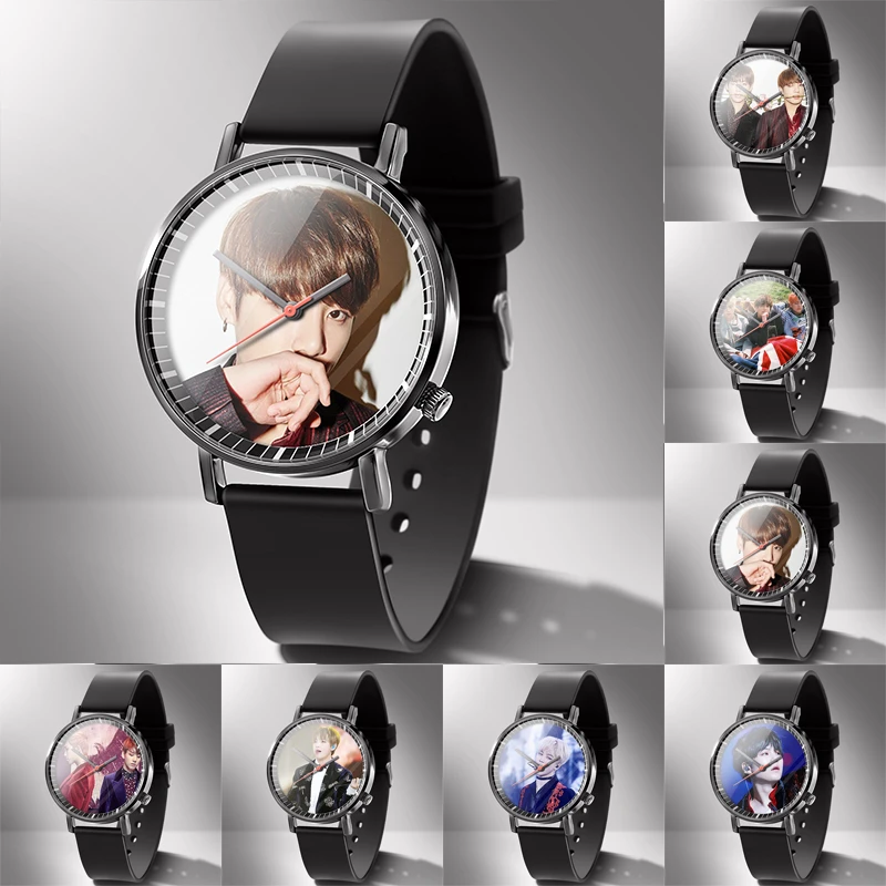 Men Watch Rubber Lovers Watches Diy Can 1 piece Custom You Photo LOGO Picture Clock Machining Hour Drop Shipping Gift family afbeelding
