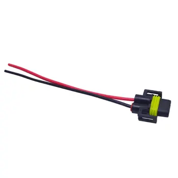 

Car bulb socket H8/H9/H11 fog lamp socket adapter H11 headlight lamp holder with wire female head LED socket connector adapter
