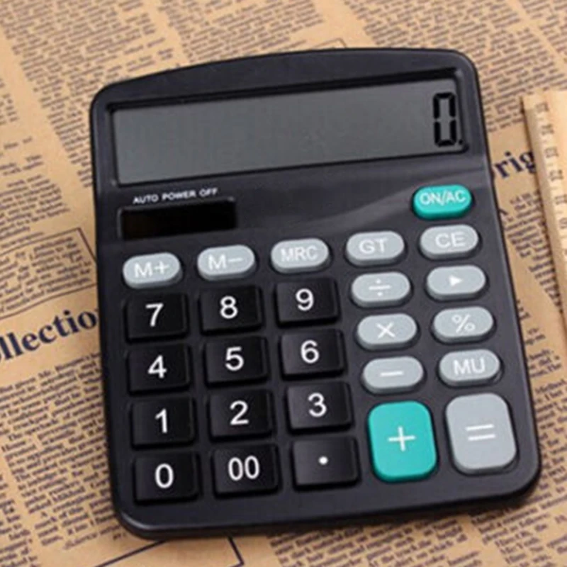 

12-Digit Desktop Calculator With Large Screen Display For Office/Home/Financial
