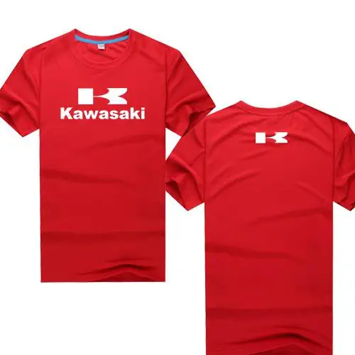 Kawasaki T-shirt short sleeved T shirt clothing XS-XXXXL size T-shirt Short Sleeve Custom T shirts HN - Цвет: Черный