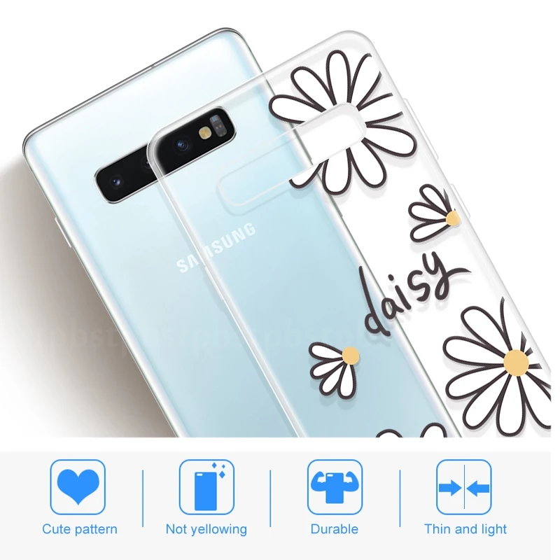 Мягкий силиконовый чехол для телефона Samsung Galaxy A50 A30 S10 Plus S10 S10e, защитный чехол из ТПУ с мультяшным принтом для Samsung A50 A30