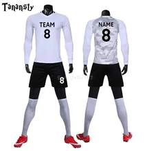 Мужские футбольные майки Futbol с длинным рукавом Футбольная форма для взрослых футбольный тренировочный костюм мужской комплект спортивные комплекты новое поступление