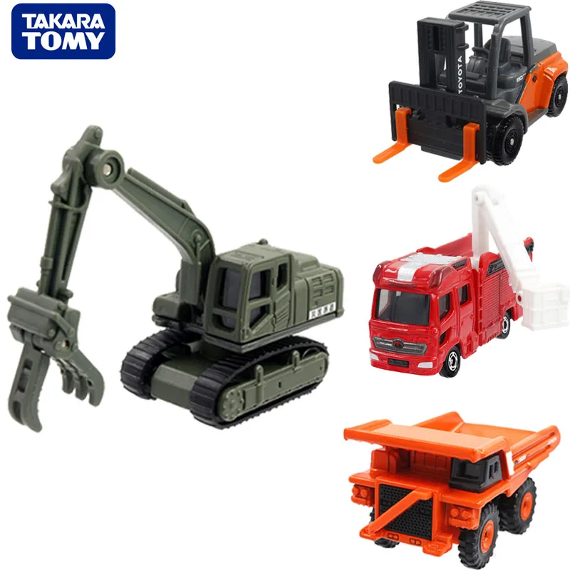 Takara Tomy Tomica Simulation Car Hitachi Rigid Cump Truck Grapple Excavator Toyota No.111 Forklift Fire Fighting #119 Model | Игрушки и