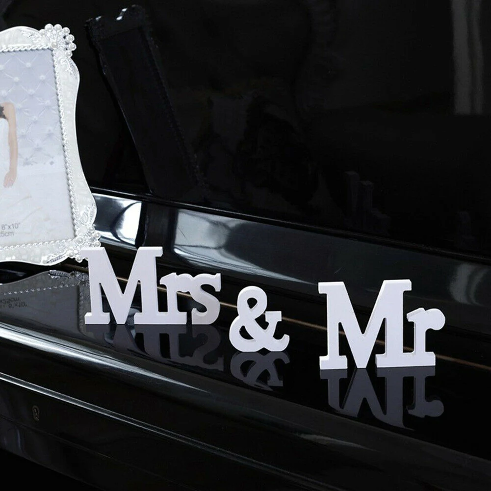 Украшение для свадебного приема знак Mrs and Mr деревянный буквенный орнамент украшение стола лад-распродажа