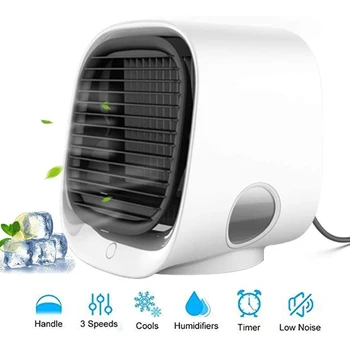 

Mini Portable Air Conditioner Home Air Conditioning Humidifier Purifier USB Desktop Air Cooler Fan for Office Room