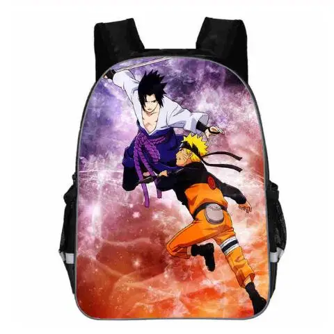 Рюкзак с рисунком из аниме Наруто школьный ранец для мальчиков и девочек