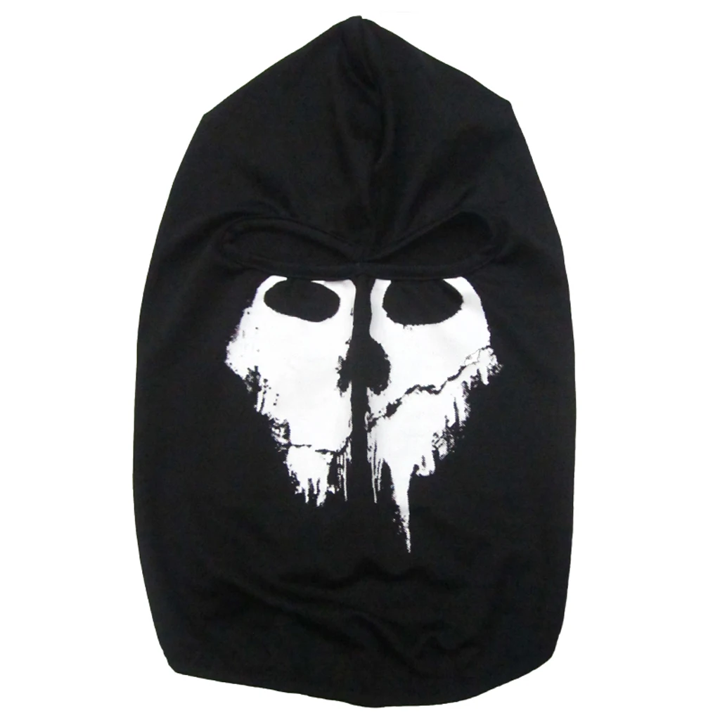 Motorcycle Face Mask 2018 Halloween Bicycle Ski Skull Half Face Mask Ghost Scarf Multi Use Neck Warmer CS Hood Scarf 8 Styles