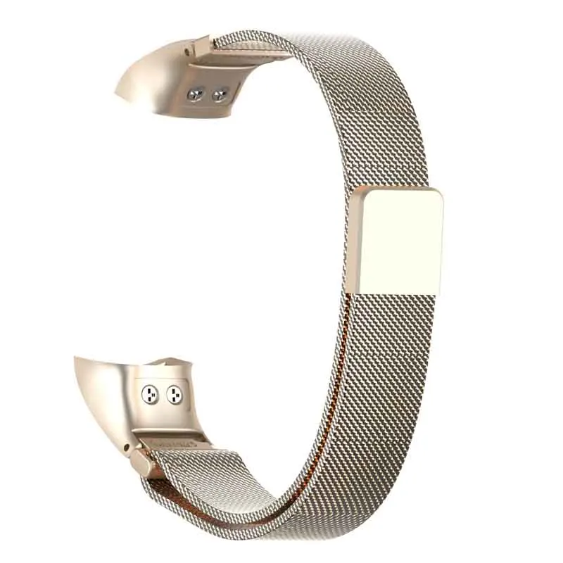Champagne Металлическое запястье для huawei Honor Band 4 5 ремешок фитнес-браслет магнитный браслет Correa Pulsera для наручных часов спортивные часы ремень аксессуары - Цвет: Champagne
