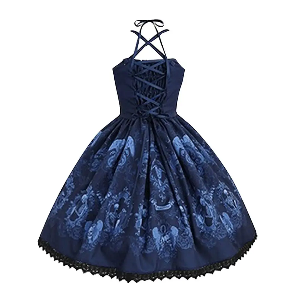 Women dress Женское кружевное платье с принтом в стиле панк, сексуальное пляжное платье больших размеров, свободное вечернее платье, закрытый купальник, женский пляжный саронг, обертывание 30S3 - Цвет: Women dress