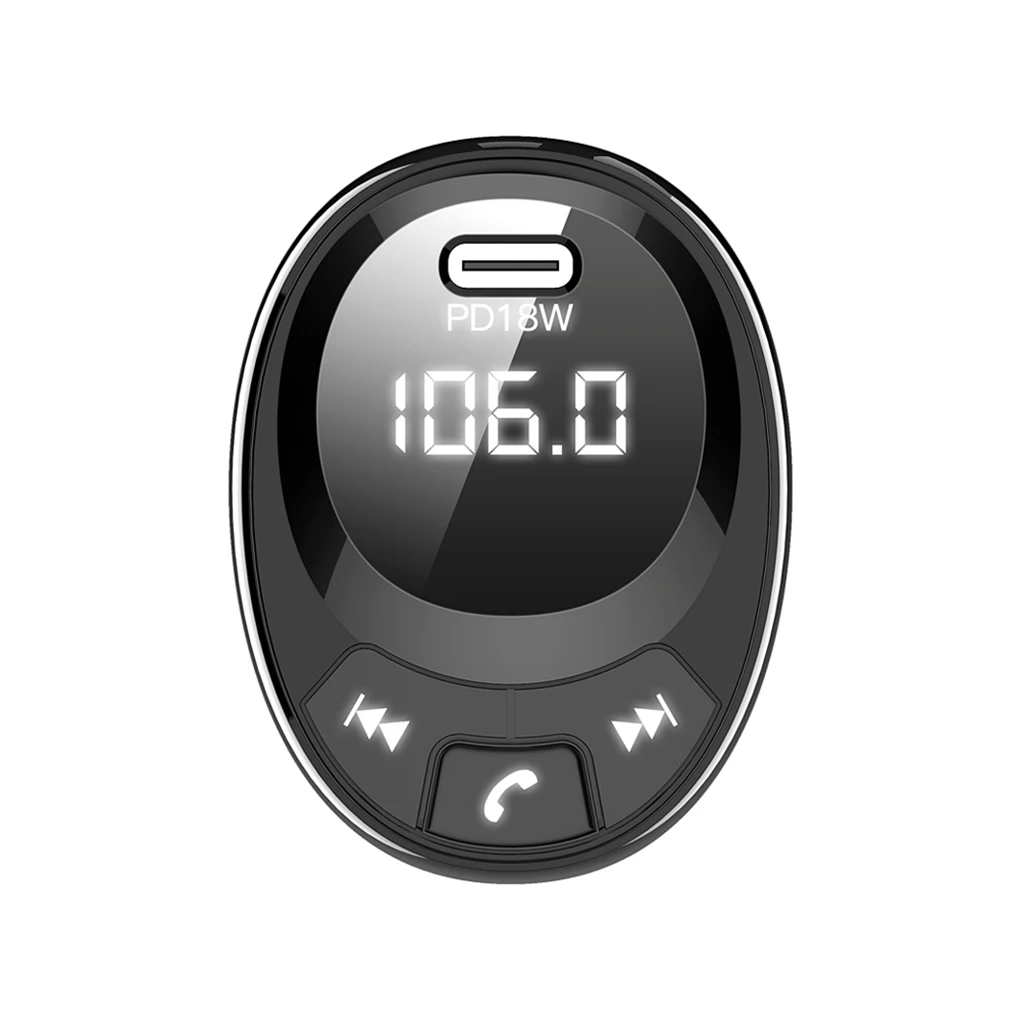 Автомобильный fm-передатчик Bluetooth 5,0 Автомобильный MP3-плеер беспроводной адаптер для быстрой зарядки аккумулятора