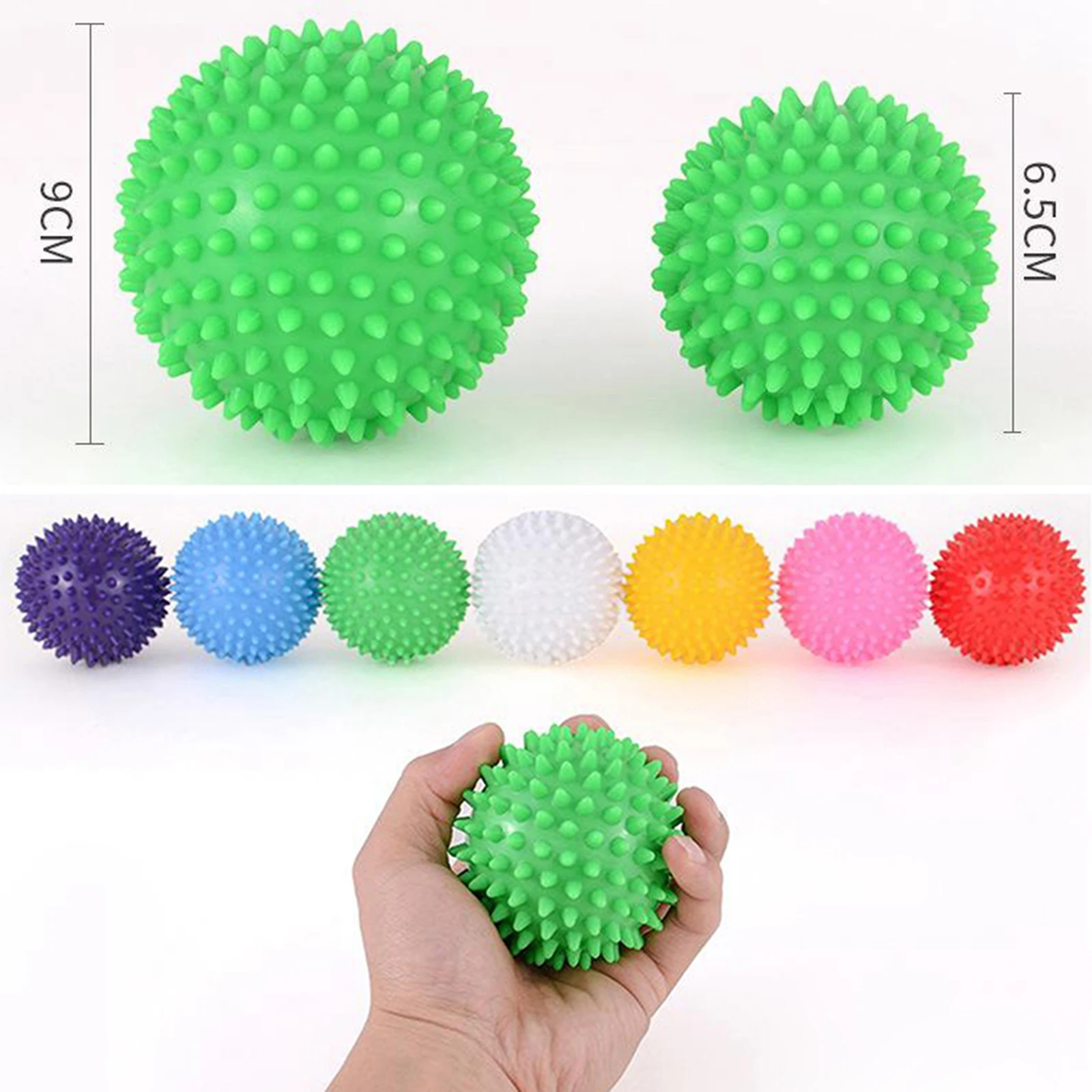 Foot Hand Spiky Massage Ball for Back Body Blood Circulation Massaging 7.5cm