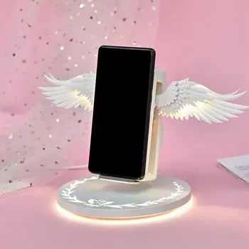 

Qi Wireless Charge Dock 10W Angel Wings 3.0 Fast Charger Type C For iPhone X XR 8 Plus Smasung S9 S10 Plus For Huawei P30 Xiaomi